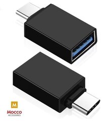 Mocco OTG adapteri Type-C USB 3.0 Connection, musta hinta ja tiedot | Adapterit | hobbyhall.fi