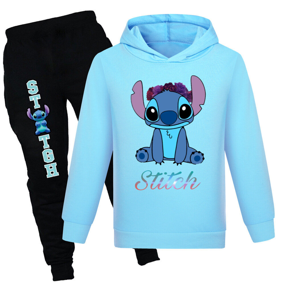 Stitch Casual -huppari lenkkeilyhousupuku, tyttöjen urheilupuku, teinien hupparit hinta ja tiedot | Poikien puserot, liivit ja jakut | hobbyhall.fi