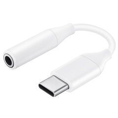 Samsung EE-UC10JUWEGWW 3,5 mm:n USB-C-äänisovitin puhelimille Valkoinen (EU blister) hinta ja tiedot | Adapterit | hobbyhall.fi