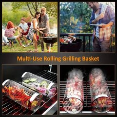 BBQ-rullan ritilät, hopeanväriset hinta ja tiedot | Grillitarvikkeet ja -välineet | hobbyhall.fi