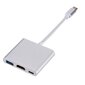 Roger Multimedia Adapteri Type-C -> HDMI (4K @ 30Hz, 1080P @ 60Hz) + USB 3.0, hopea hinta ja tiedot | Adapterit | hobbyhall.fi