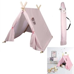 Lasten teltta puurakenteella, 115x108x105 cm hinta ja tiedot | Lasten leikkimökit ja -teltat | hobbyhall.fi