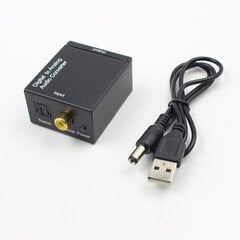 Optinen digitaaliäänen muunnin SPDIF-RCA 2-kanavainen Compact Shape Audio Converter hinta ja tiedot | Koteloiden lisätarvikkeet | hobbyhall.fi