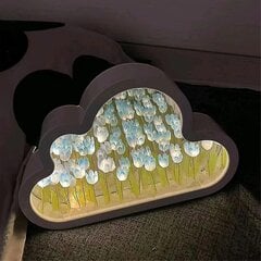 Diy Tulip Night Light, Cloud Tulip Mirror Night Light, Simulation Flower Makuuhuone hinta ja tiedot | Lastenhuoneen valaisimet | hobbyhall.fi