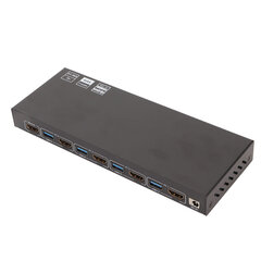 USB KVM -kytkin 8 porttia 4 USB3.0 18Gbps 4K 60Hz 2K 120Hz HDCP 2.2 HD KVM -kytkin näppäimistöhiiritietokoneelle 100-240V US Plug hinta ja tiedot | Koteloiden lisätarvikkeet | hobbyhall.fi