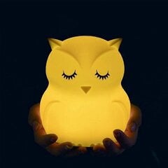 Night Light Children, Tianhaixing Baby Night Light Owl kaukosäätimellä ja väriä vaihtava LED lastenhuonevalaisin sisäisellä ladattavalla akulla hinta ja tiedot | Lastenhuoneen valaisimet | hobbyhall.fi