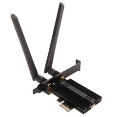 WiFi 6E AX210 PCIe WiFi-kortti Bluetooth 5.3 ja jäähdytyselementti 2 -antenni 6 GHz 5,8 GHz 2,4 GHz langaton verkkosovitin Windows 10 11:lle hinta ja tiedot | Koteloiden lisätarvikkeet | hobbyhall.fi