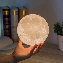 Moon Lamp 3D-painettu Moon Light -yövalo lapsille keraamisella pohjalla hinta ja tiedot | Lastenhuoneen valaisimet | hobbyhall.fi