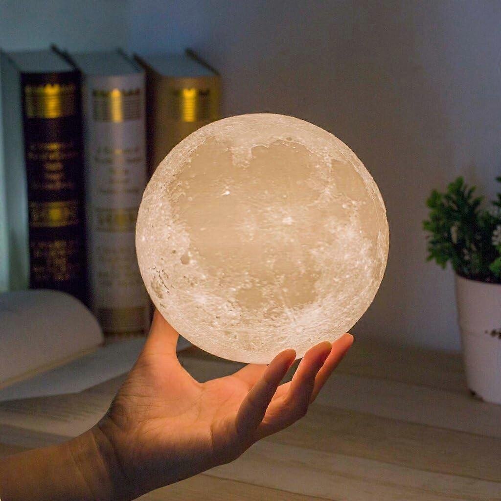 Moon Lamp 3D-painettu Moon Light -yövalo lapsille keraamisella pohjalla hinta ja tiedot | Lastenhuoneen valaisimet | hobbyhall.fi