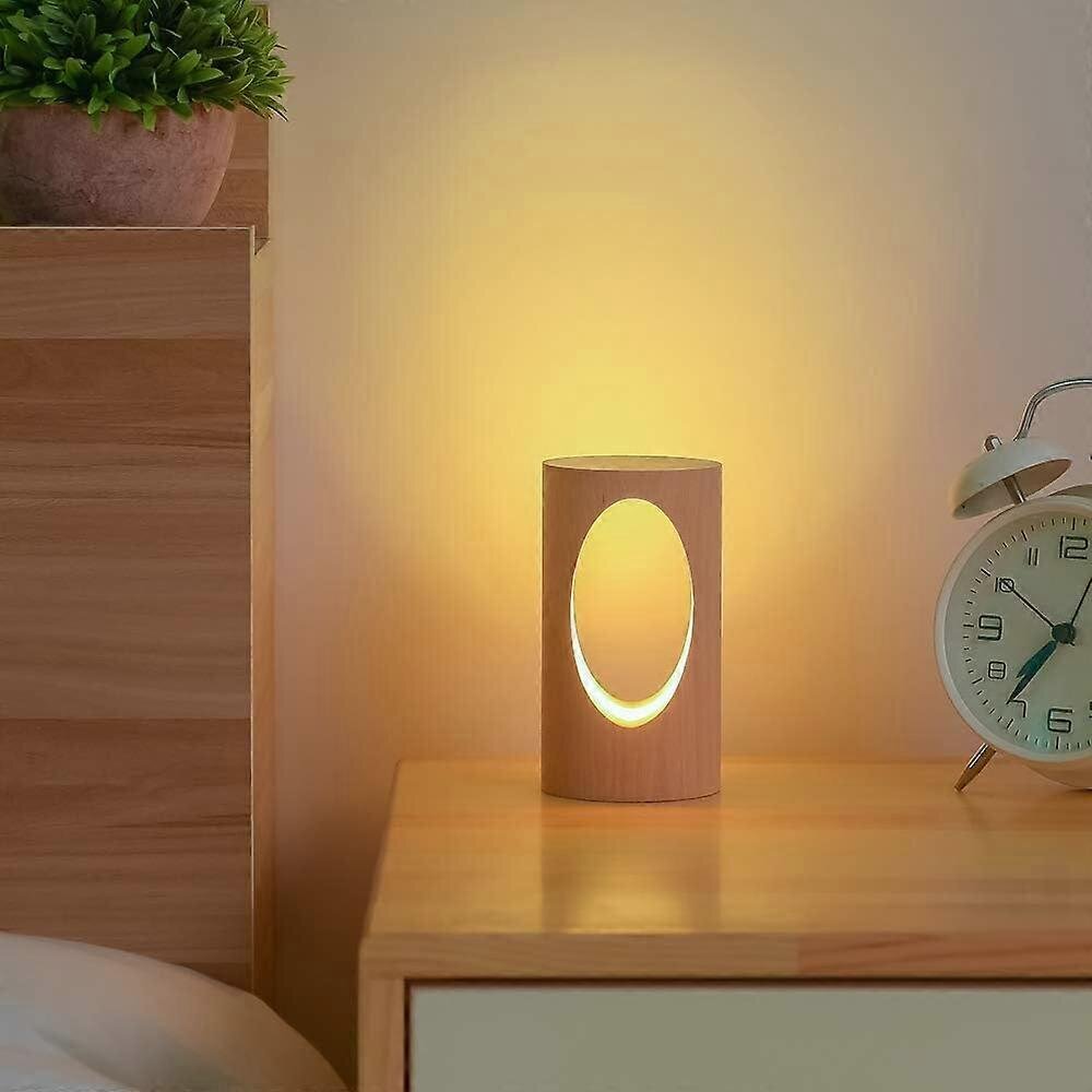 Puinen LED-pöytävalaisin Makuuhuoneen sängyn vieressä yövalo himmennettävä led-valaistus luova kodin sisustukseen pöytälamppu hinta ja tiedot | Lastenhuoneen valaisimet | hobbyhall.fi