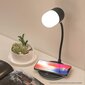 Led-pöytävalaisin langattomalla QI-älylaturilla Kotitoimiston yöpöydän yövalolamppu. Bluetooth yhdistetty kaiutin hinta ja tiedot | Lastenhuoneen valaisimet | hobbyhall.fi