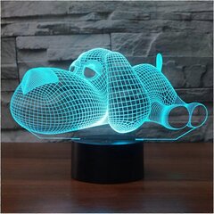 EASEHOME 3D illuusiolamppu LED-yövalo 3D optinen illuusiolamput pöytälamppu yövalo 7 väriä kosketuskytkin pöytälamppu hinta ja tiedot | Lastenhuoneen valaisimet | hobbyhall.fi