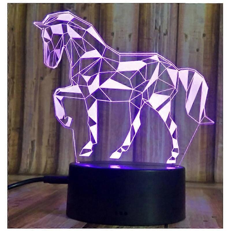 3D Illusion Night Light Lyhty Lasten koristelu Syntymäpäivälahja hinta ja tiedot | Lastenhuoneen valaisimet | hobbyhall.fi