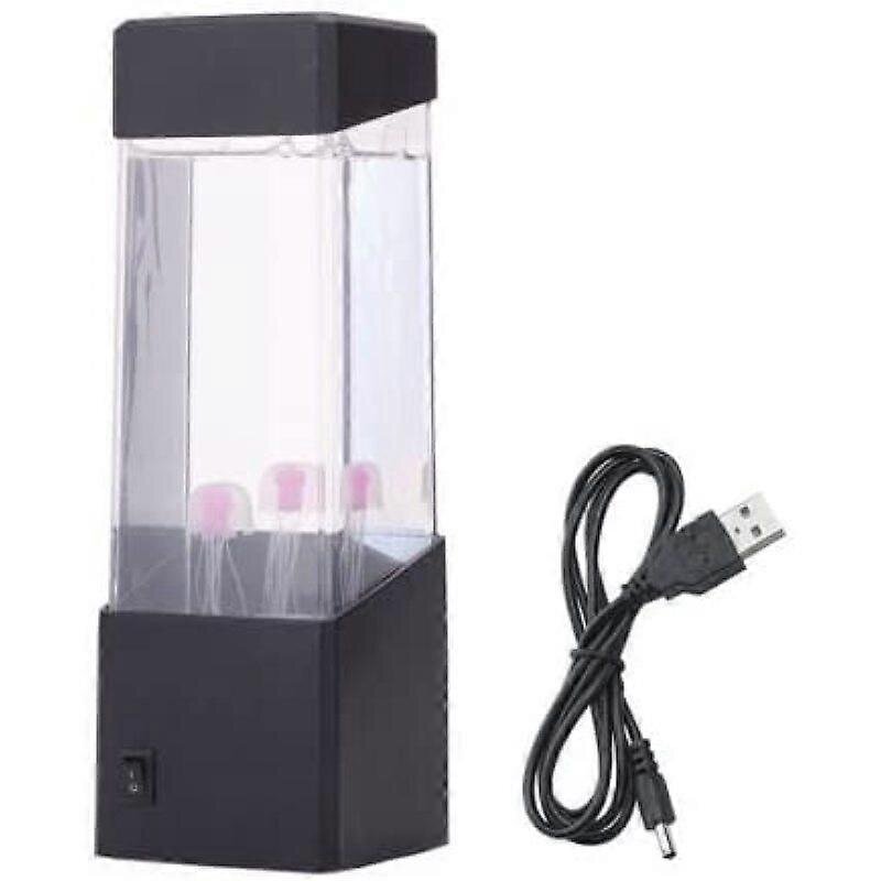 Mini Jellyfish Mood Lamp - Led Fancy Jellyfish Lamp väriä vaihtava tunnelmalamppu / USB-lataus - Kodinsisustus taikalamppu lahjaksi hinta ja tiedot | Lastenhuoneen valaisimet | hobbyhall.fi