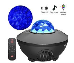 Starry Sky -projektori, Starlight-projektori, tähtiprojektori makuuhuoneisiin Bluetooth-musiikkikaiuttimilla lastenhuoneisiin juhliin hinta ja tiedot | Lastenhuoneen valaisimet | hobbyhall.fi