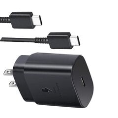 25 W laturi USB Type C virtalähde seinälaturi lohko Latauskaapeli S21S20 hinta ja tiedot | Puhelimen laturit | hobbyhall.fi