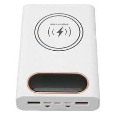 4x21700 akun virtapankkikotelo Pikalataus 22,5 W DIY Power Bank Box 15 W langaton lataus 21700 akkukotelo puhelimelle valkoinen hinta ja tiedot | Puhelimen laturit | hobbyhall.fi