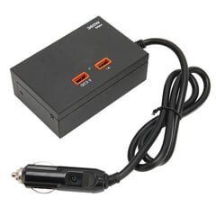 360 W 12 V 24 V tupakansytytinsovitin QC3.0 pikalataus, 3 pistorasiaa auton virtalähteen jakaja USB-porteilla hinta ja tiedot | Puhelimen laturit | hobbyhall.fi