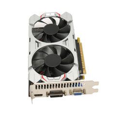 Pelin näytönohjainkortti 4GB DDR5 128bit High Speed Hiljainen kaksoisjäähdytystuuletin Gaming Graphics Card pöytätietokoneelle GTX1050Ti 4GB DDR5 128bit hinta ja tiedot | Koteloiden lisätarvikkeet | hobbyhall.fi