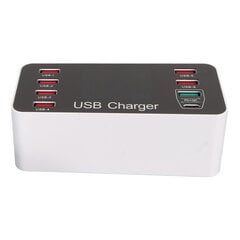 8-porttinen Smart Fast Desktop Hub LED-näytöllä 100?240V QC 3.0 USB Type C Universal Travel Charger Hub puhelimen kaiuttimille UK Plug hinta ja tiedot | Adapterit | hobbyhall.fi