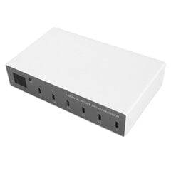 140 W USB C -laturi Virtalähde 6-porttinen PD-laturi Matkapuhelimen digitaalinen älykäs pikalatausasema iPhonelle Android-puhelimelle 100-240V US-pistoke hinta ja tiedot | Adapterit | hobbyhall.fi