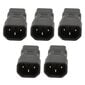 5 kpl IEC320 C14 - IEC240 C13 virtasovittimen liitin PDU:n pitkä virtajohto tietokoneeseen TV Tulostinnäyttö 250V 2,5A 10A hinta ja tiedot | Adapterit | hobbyhall.fi