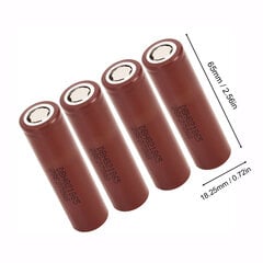 4 kpl Lipo-akku 18650 3000mAh 3,7V jatkuva 20A purtava ladattava akku kannettavaan taskulamppu mobiililaitteisiin hinta ja tiedot | Adapterit | hobbyhall.fi