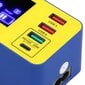 8-porttinen latausasema 40 W pikalataus moniporttinen USB-keskitinlaturi LCD-digitaalinäytöllä 100-240V EU-pistoke hinta ja tiedot | Adapterit | hobbyhall.fi