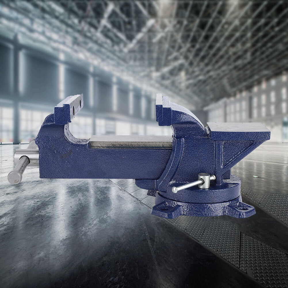 5" Bench Vise 360° kääntyvä jalusta Heavy Duty -pöytäpidike alasinella hinta ja tiedot | Kiinnitystarvikkeet | hobbyhall.fi