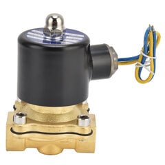 2W?160?15 G1/2 solenoidiventtiilissä messinki Normaalisti suljettu sähköinen magneettiventtiili vesi-ilmakaasulle AC220V hinta ja tiedot | Putkiliittimet ja venttiilit | hobbyhall.fi