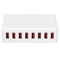 50 W Multi-USB-laturi 8-porttisella pöytätietokoneen USB-latausasemalla Universaali matkasovitin 100-240 V hinta ja tiedot | Puhelimen laturit | hobbyhall.fi