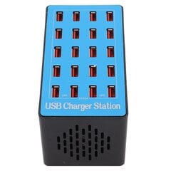 WLXA5+ 100 W 20-porttinen USB-keskitinlaturi seinävirtasovitin pikalatausasema 100240V (US-pistoke) hinta ja tiedot | Puhelimen laturit | hobbyhall.fi