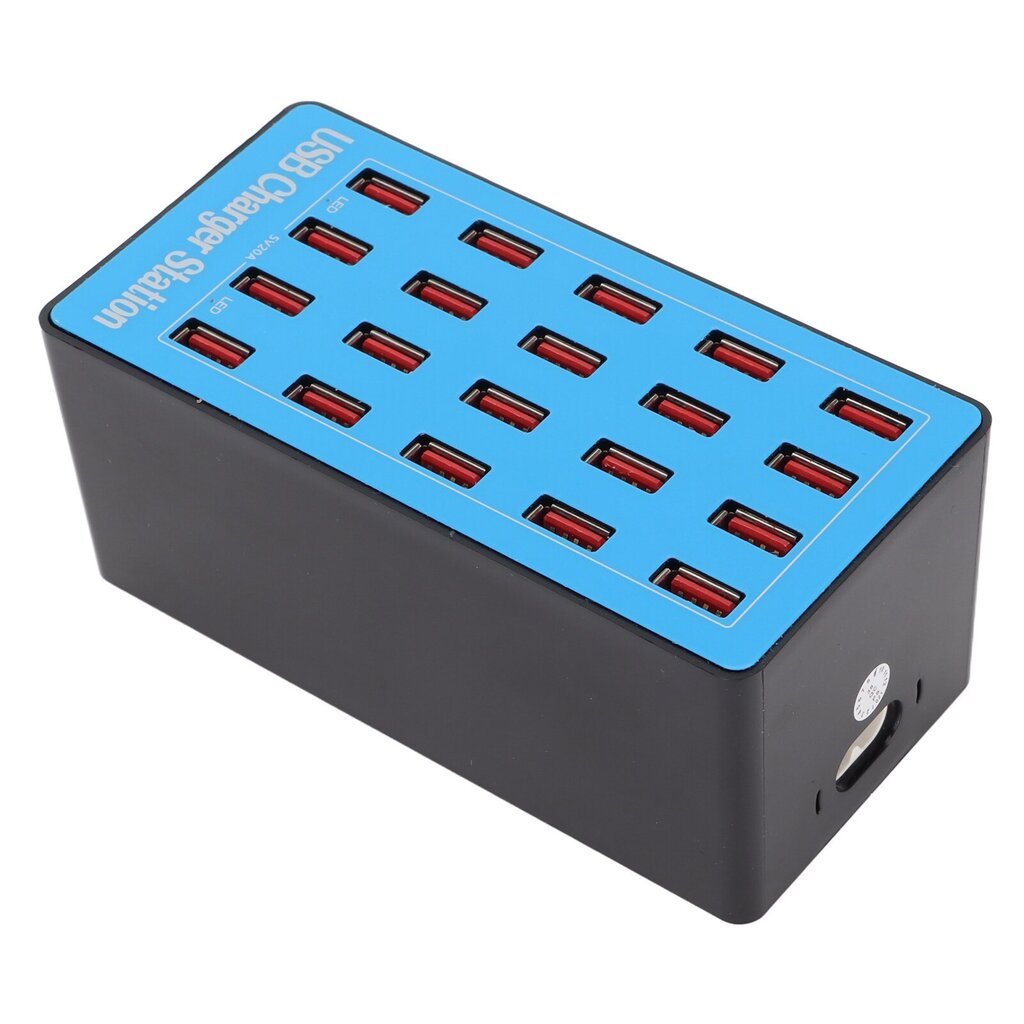 WLXA5+ 100 W 20-porttinen USB-keskitinlaturi seinävirtasovitin pikalatausasema 100240V (US-pistoke) hinta ja tiedot | Puhelimen laturit | hobbyhall.fi