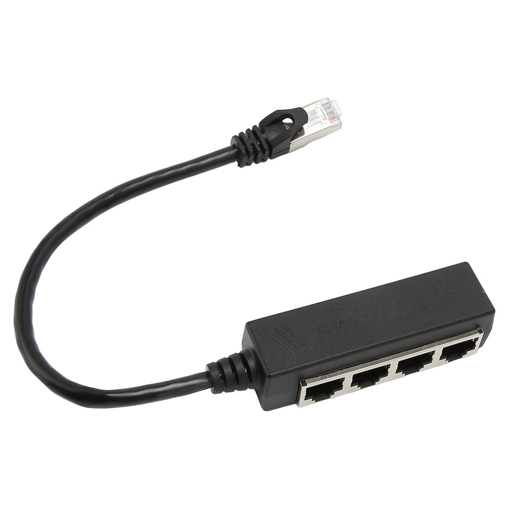 RJ45 Ethernet-jakajakaapeli yhden pisteen neljän Ethernet-kaapelin jakaja ABS PCB RJ45 jakajaadapteri kannettavalle tietokoneelle hinta ja tiedot | Web-kamerat | hobbyhall.fi