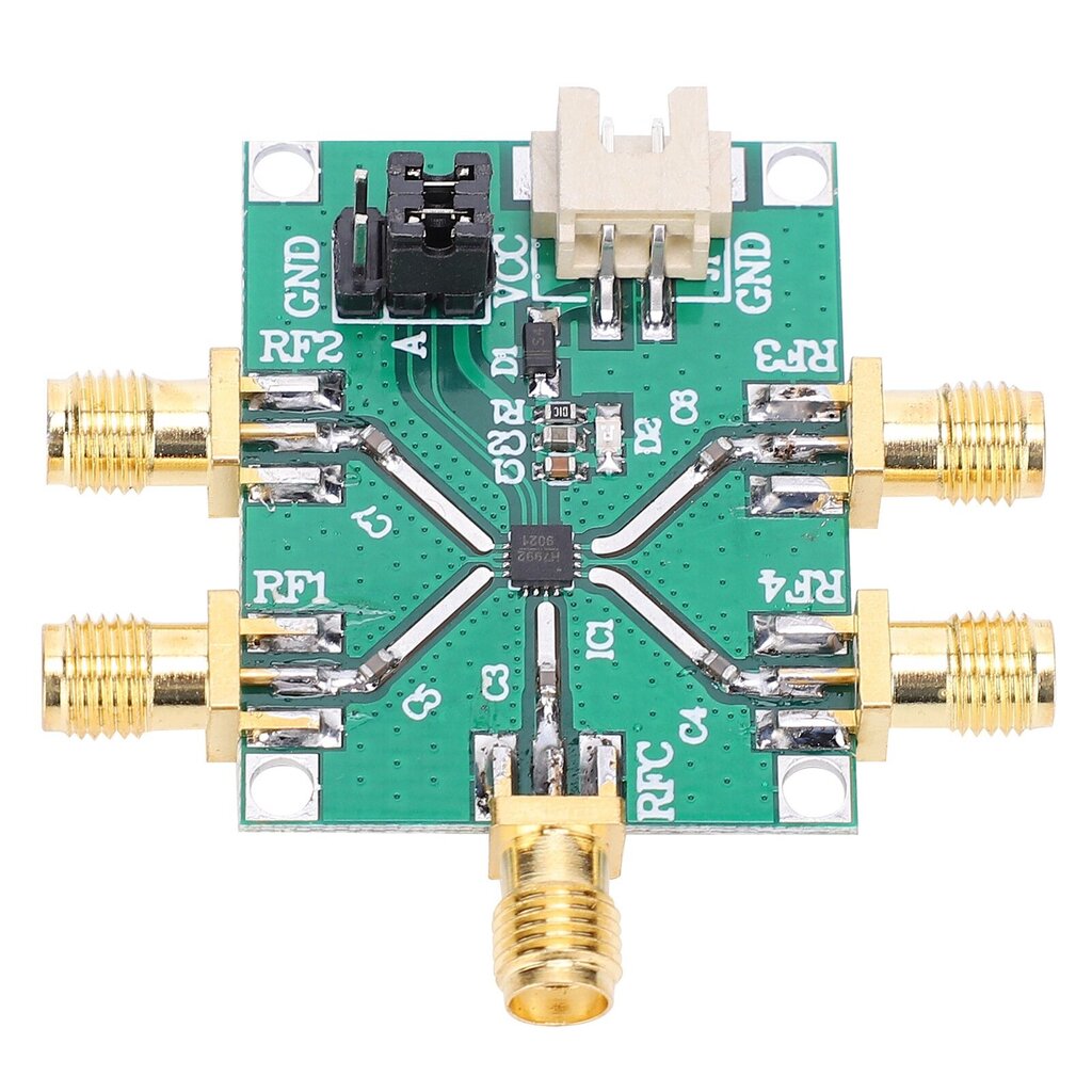 RF-kytkinmoduuli, yksinapainen 4 heitto heijastamaton elektroniikkakomponentti HMC7992 0,1-6 GHz hinta ja tiedot | Kytkimet ja pistorasiat | hobbyhall.fi