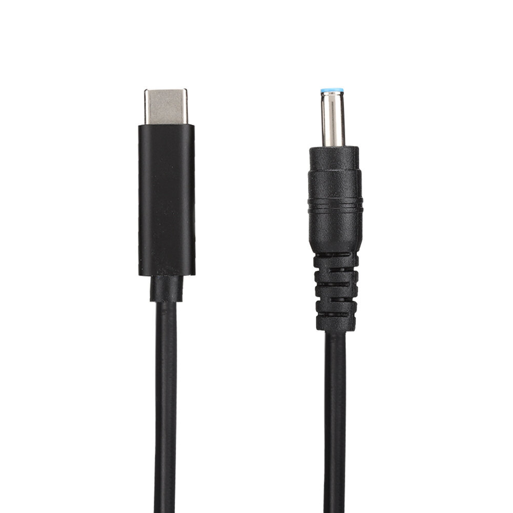 Tasavirtapistokekaapeli 19 V 65 W PD induktiosiru USB-DC-kaapeli 4,5 mm x 3,0 mm lähtö HP TYPE C:lle hinta ja tiedot | Kannettavien tietokoneiden lisätarvikkeet | hobbyhall.fi