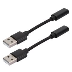 2 kpl Type C naaras-uros USB-sovitin Elektroninen siirtopuhelinliitin johdotus hinta ja tiedot | Kannettavien tietokoneiden lisätarvikkeet | hobbyhall.fi