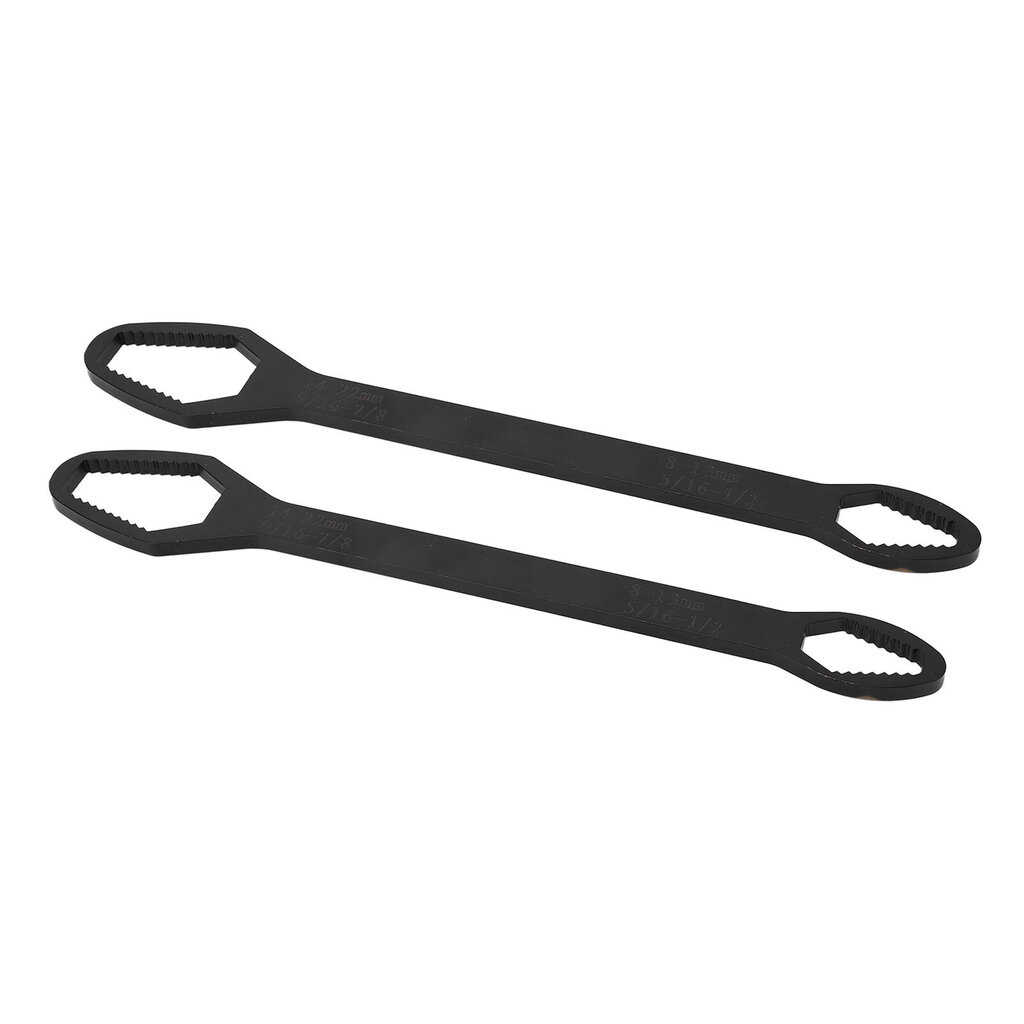 2 kpl Universal Wrench Star kaksipäiset itsekiristyvät säädettävät työkalut 8?22mm 260mm pitkä H (musta elektroforeesi) hinta ja tiedot | Kiinnitystarvikkeet | hobbyhall.fi