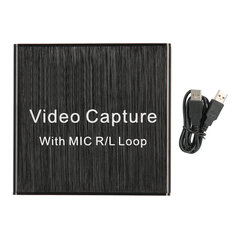 Videonsieppauskortti USB 2.0 HDMI Loop&#8209;Out Support 4K Electronic Equipment 0.4a 5V DC hinta ja tiedot | Kannettavien tietokoneiden lisätarvikkeet | hobbyhall.fi