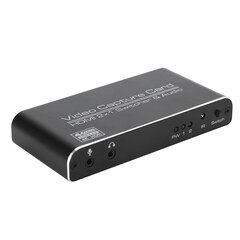 Videon sieppauskortti 4K HDMI-USB 3.0 Dongle 2 x 1 -kytkin suoratoistopelien tallennusta varten kaukosäätimellä hinta ja tiedot | Kannettavien tietokoneiden lisätarvikkeet | hobbyhall.fi