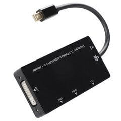 Mini DP-VGA /HDMI/DVI-sovitinmuunninkaapeli 4 in 1 -tietokonetarvike hinta ja tiedot | Kannettavien tietokoneiden lisätarvikkeet | hobbyhall.fi