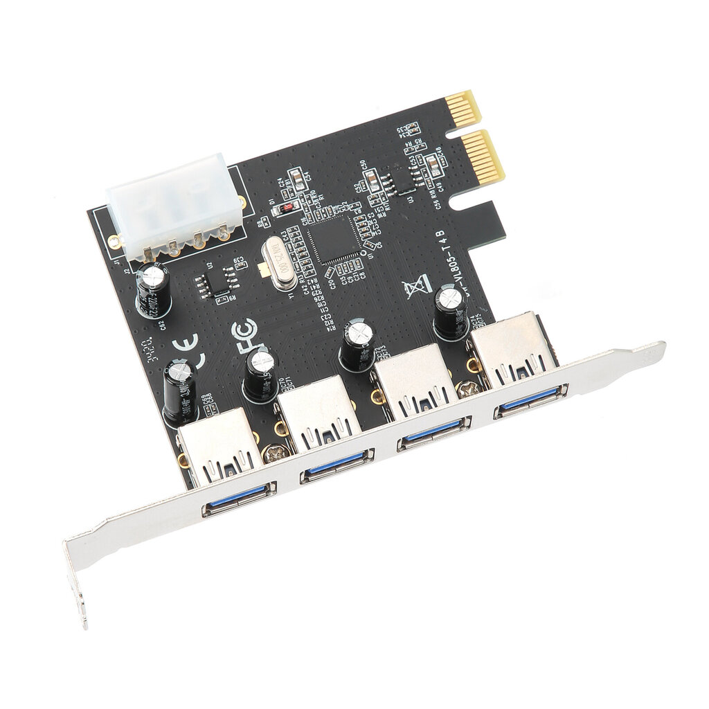 4-porttinen USB 3.0 PCI Express - USB 3.0 PCIe -kortti USB3.0-muunnin NEC-sovitin hinta ja tiedot | Kannettavien tietokoneiden lisätarvikkeet | hobbyhall.fi