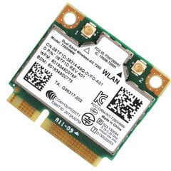 Langaton Mini PCIE Wi-Fi-kortti DualBand BT 4.0 -verkkomoduuli Intel 7260 ac Dell 7260HMW:lle hinta ja tiedot | Kannettavien tietokoneiden lisätarvikkeet | hobbyhall.fi