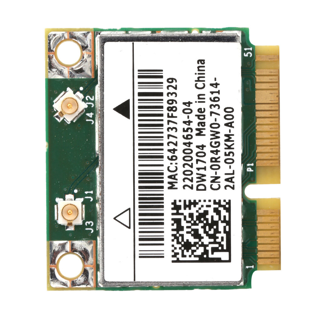 Langaton verkkokortti Mini PCI-E Wifi Bluetooth-sovitin Dell xps 2710 17tr bcm943142hm hinta ja tiedot | Kannettavien tietokoneiden lisätarvikkeet | hobbyhall.fi