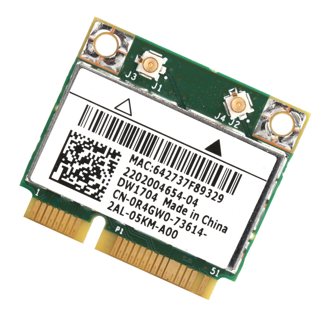 Langaton verkkokortti Mini PCI-E Wifi Bluetooth-sovitin Dell xps 2710 17tr bcm943142hm hinta ja tiedot | Kannettavien tietokoneiden lisätarvikkeet | hobbyhall.fi