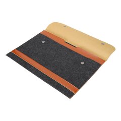 Laptop Sleeve Flip Type Suojaava kaksikerroksinen huopamikrokuituinen tietokonelaukku MacBook Air/Pro 13 tuuman malleille ruskea hinta ja tiedot | Kannettavien tietokoneiden lisätarvikkeet | hobbyhall.fi