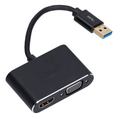 ONTEN USB3.0–VGA-sovitin Nopea lähetys Tehokas lämmönpoisto 4 näyttötilan näytön muunnin OS X XP:lle hinta ja tiedot | Kannettavien tietokoneiden lisätarvikkeet | hobbyhall.fi