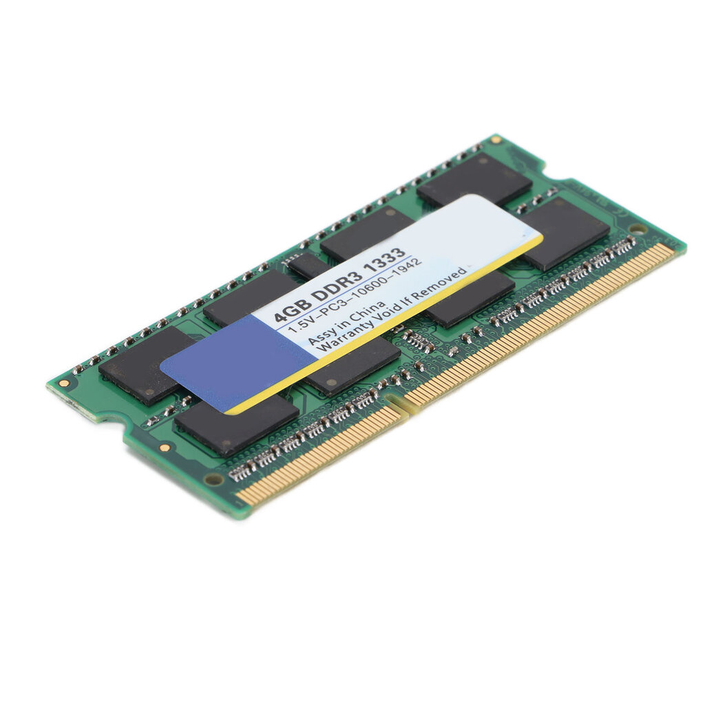 XIEDE DDR3 RAM Tehokas vakaa suorituskyky Nopea vaste Kestävä nopea lämmönpoisto kannettava kannettava muisti 1333Mhz 4GB hinta ja tiedot | Kannettavien tietokoneiden lisätarvikkeet | hobbyhall.fi