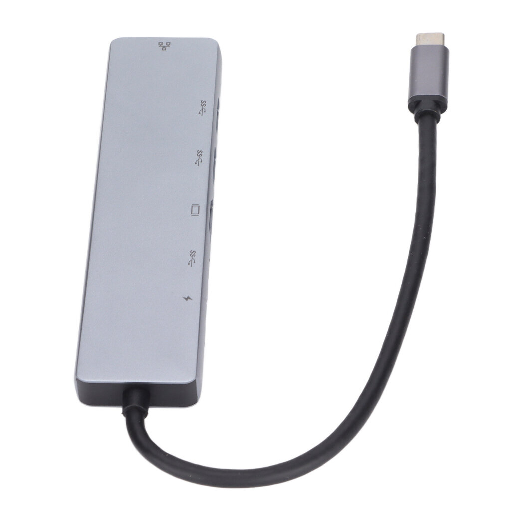 USB C -keskitin 6 in 1 PD -pikalataus 87 W monitoiminen Type C - HD Multimedialiitäntä USB3.0 USBC RJ45 USB-jakaja hinta ja tiedot | Kannettavien tietokoneiden lisätarvikkeet | hobbyhall.fi