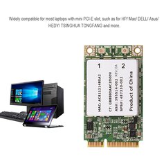 Ammattimainen 2.4G + 5G Dual Band Mini PCI?E WIFI langaton kortti HP MAC DELl Acerille hinta ja tiedot | Kannettavien tietokoneiden lisätarvikkeet | hobbyhall.fi